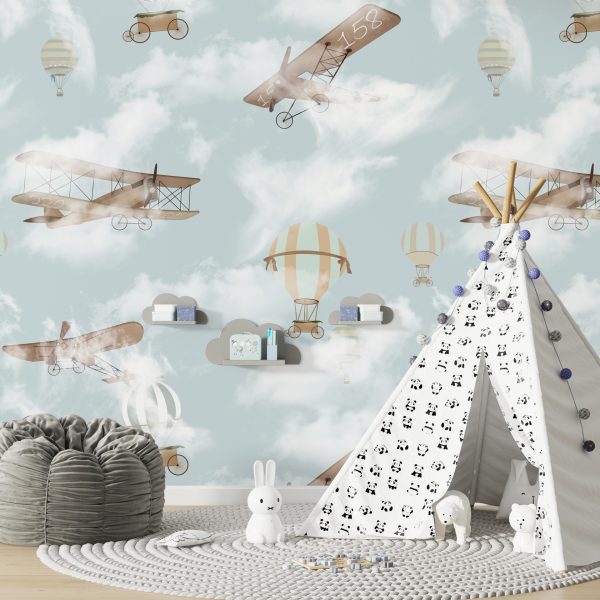 Foto murale Duke fluturuar në retë