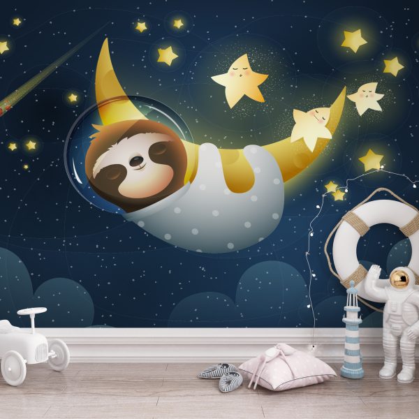 Foto murale Lemur në Hënë