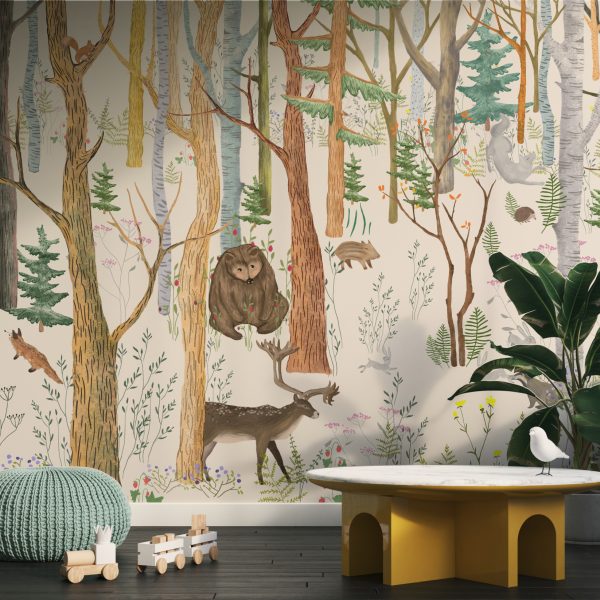 Foto murale Flora dhe Fauna e Pyjeve