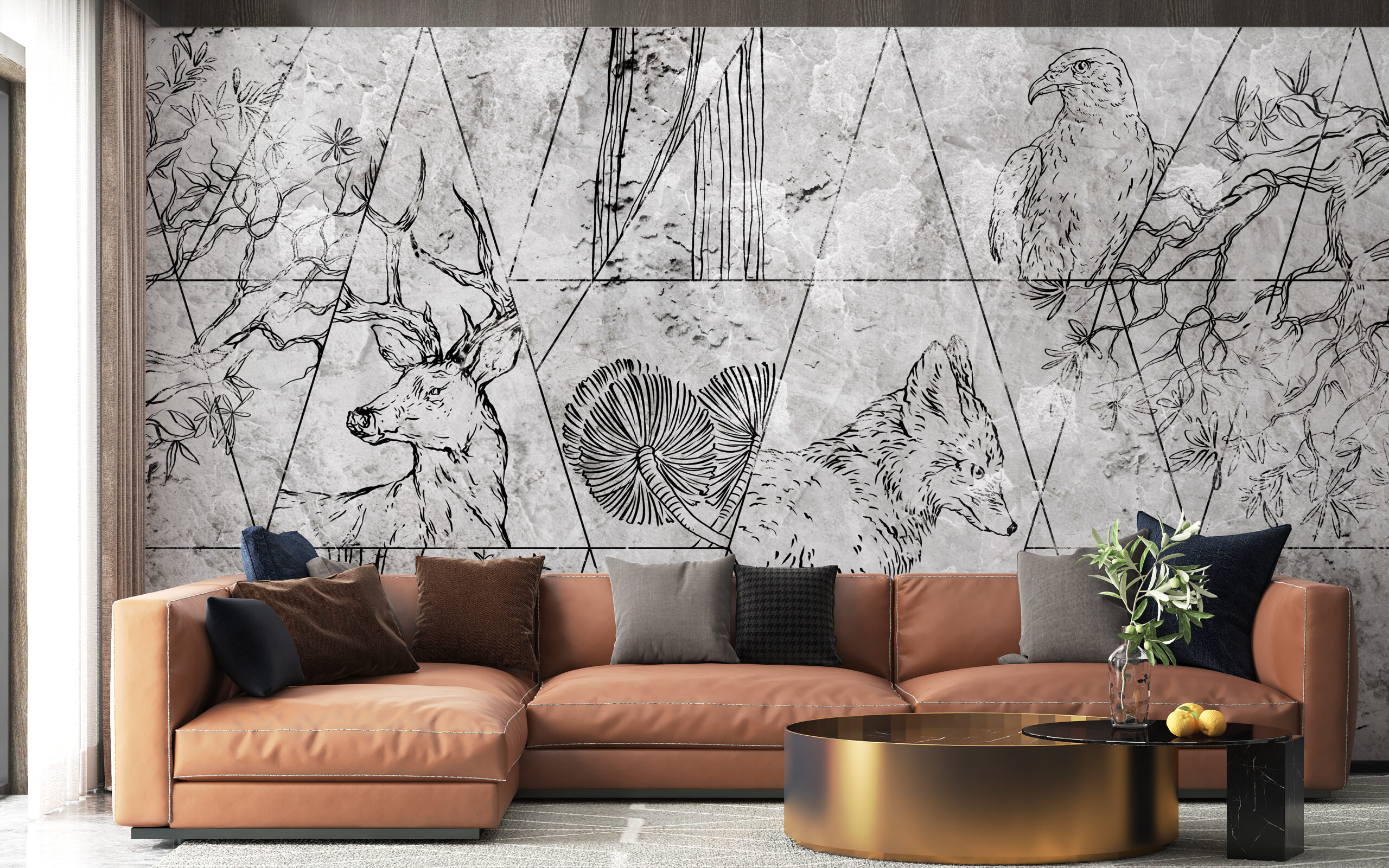 Foto murale Gjeometria e Pyllit