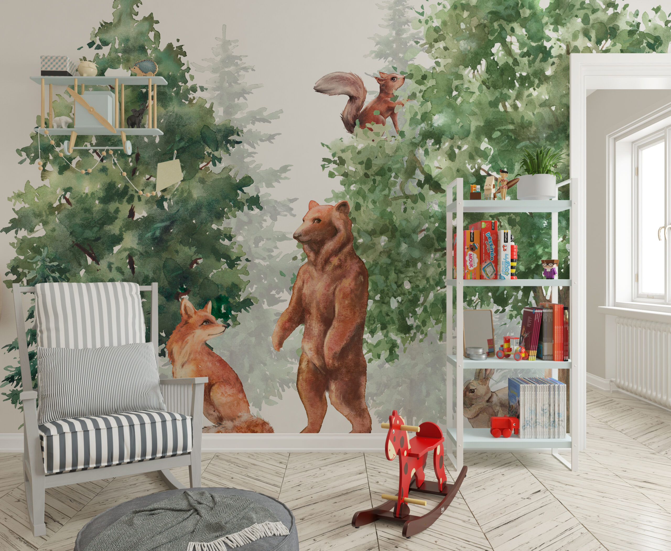 Foto murale Lojë pylli