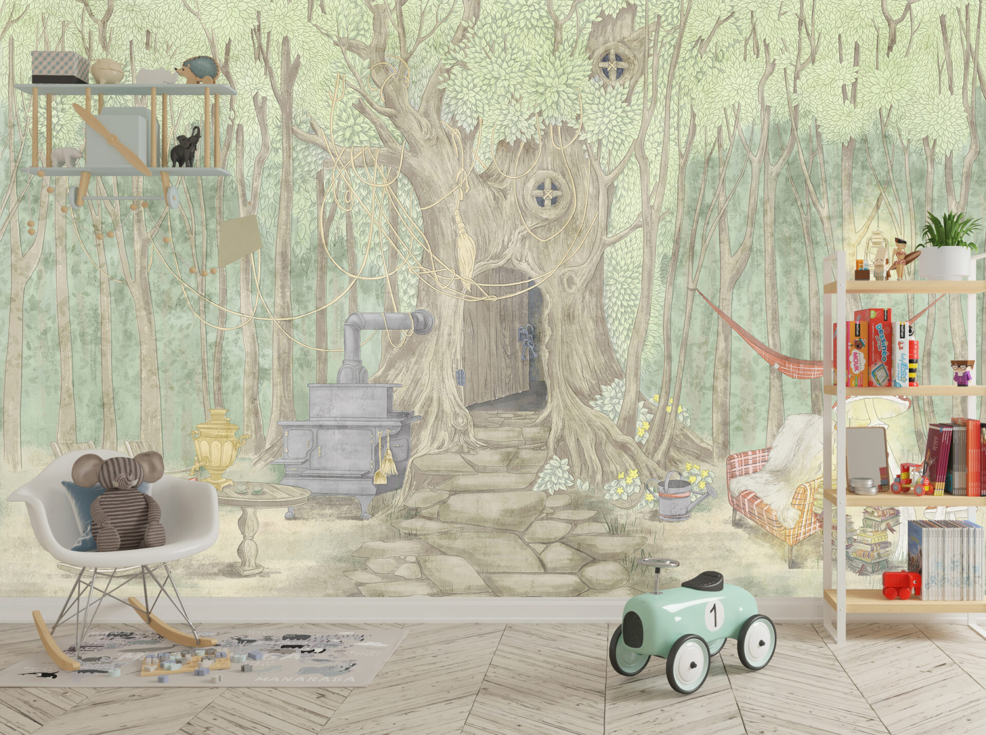 Foto murale Shtëpia e Pyllit për Fëmijë