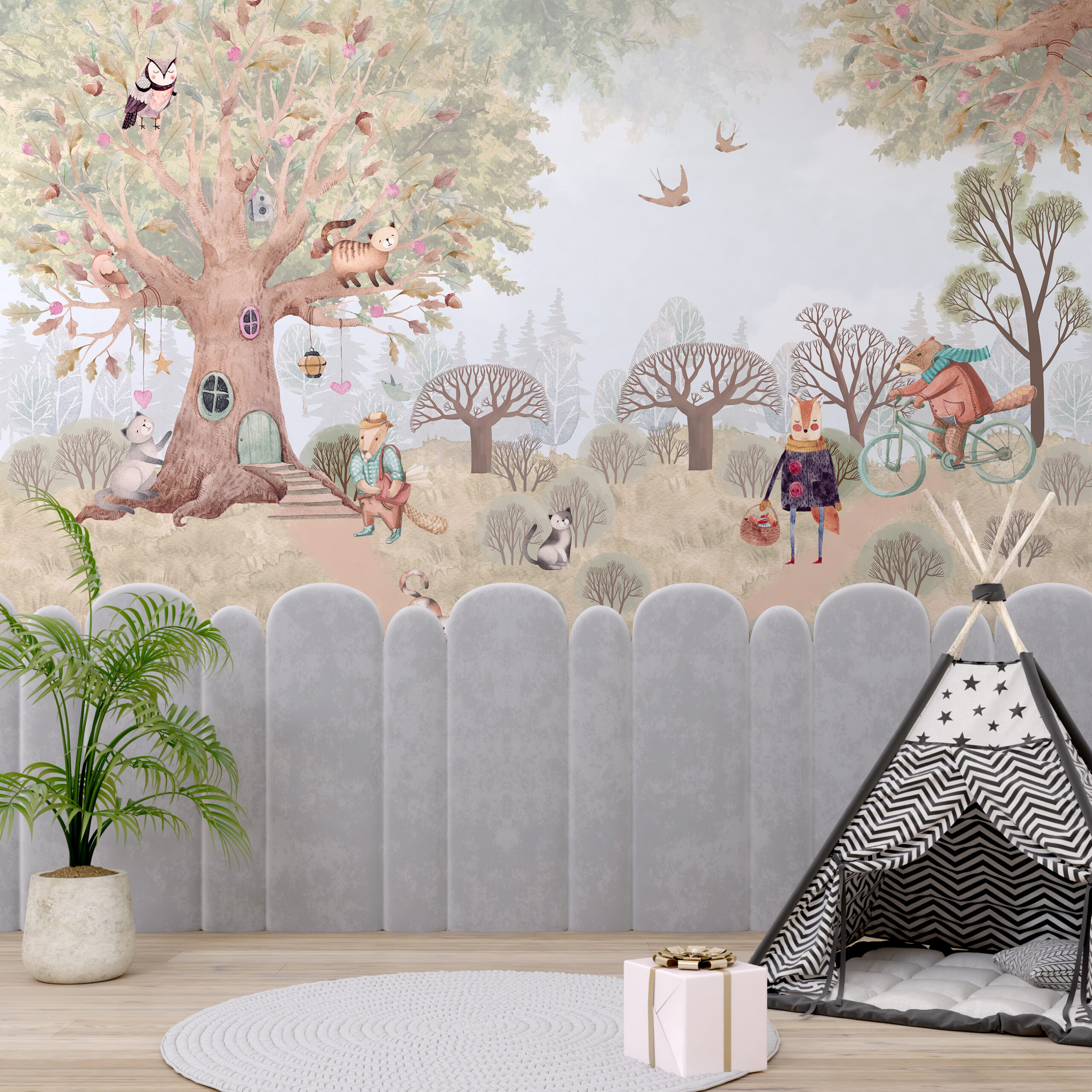 Foto murale Shtëpia e Përrallave në Pyll