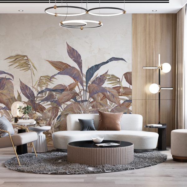 Foto murale Gjethe në një sfond të çelët