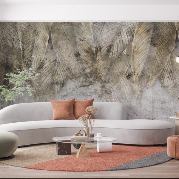 Foto murale Gjethe mbi pllaka