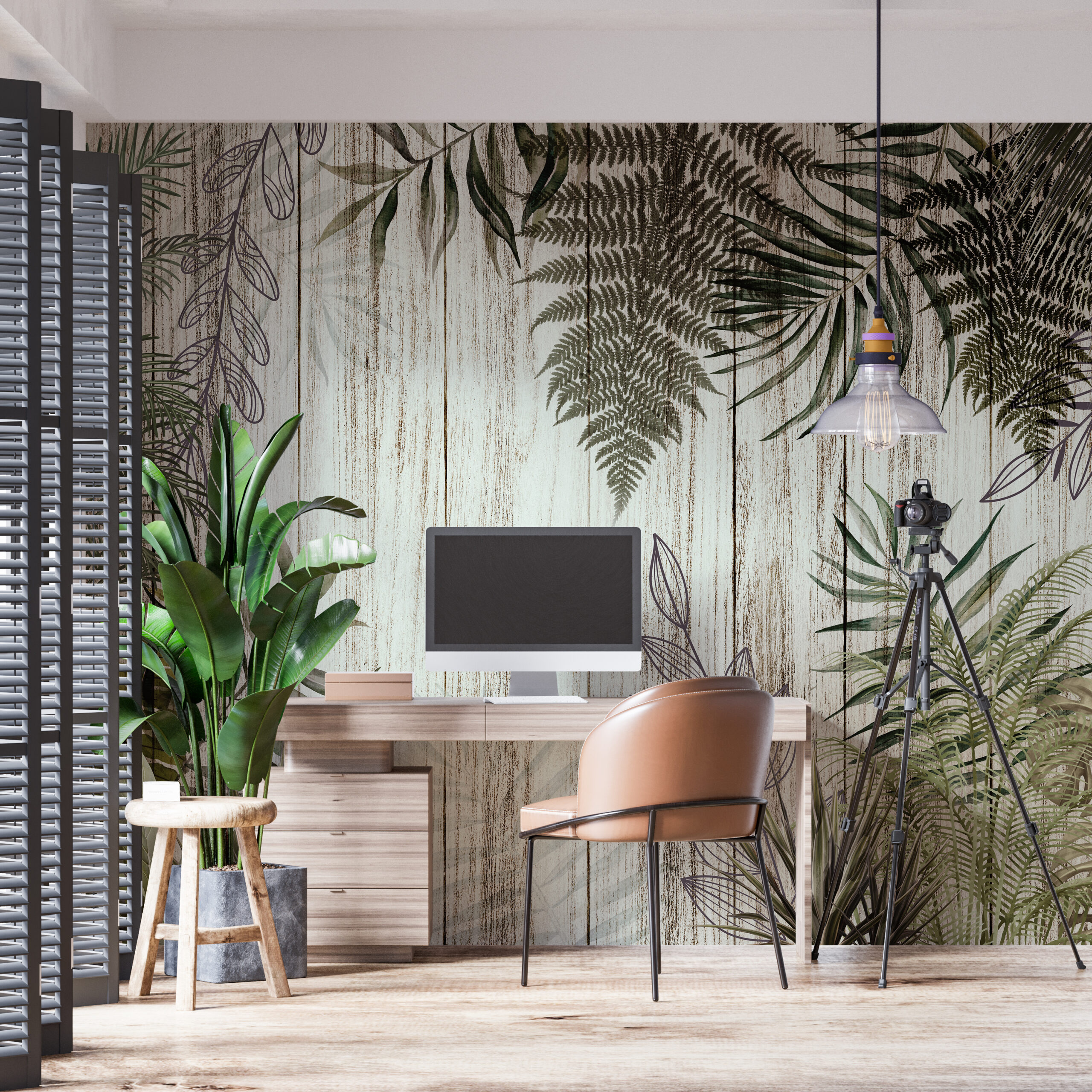 Foto murale Gjethe fieri