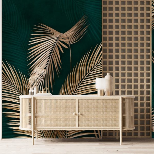 Foto murale Gjethe të arta të palmës