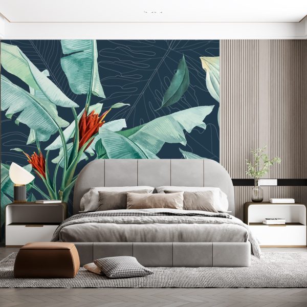 Foto murale Gjethe dhe Lule