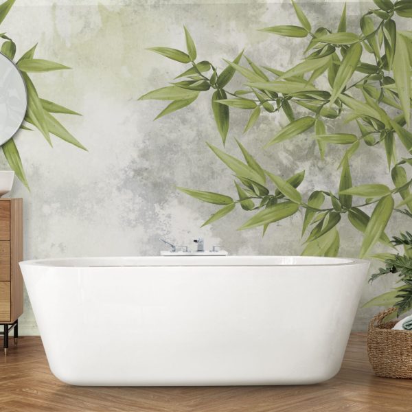 Foto murale Gjethe kundër një qielli gri