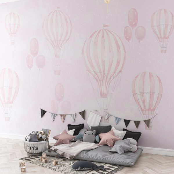 Foto murale Fluturim me tullumbace rozë