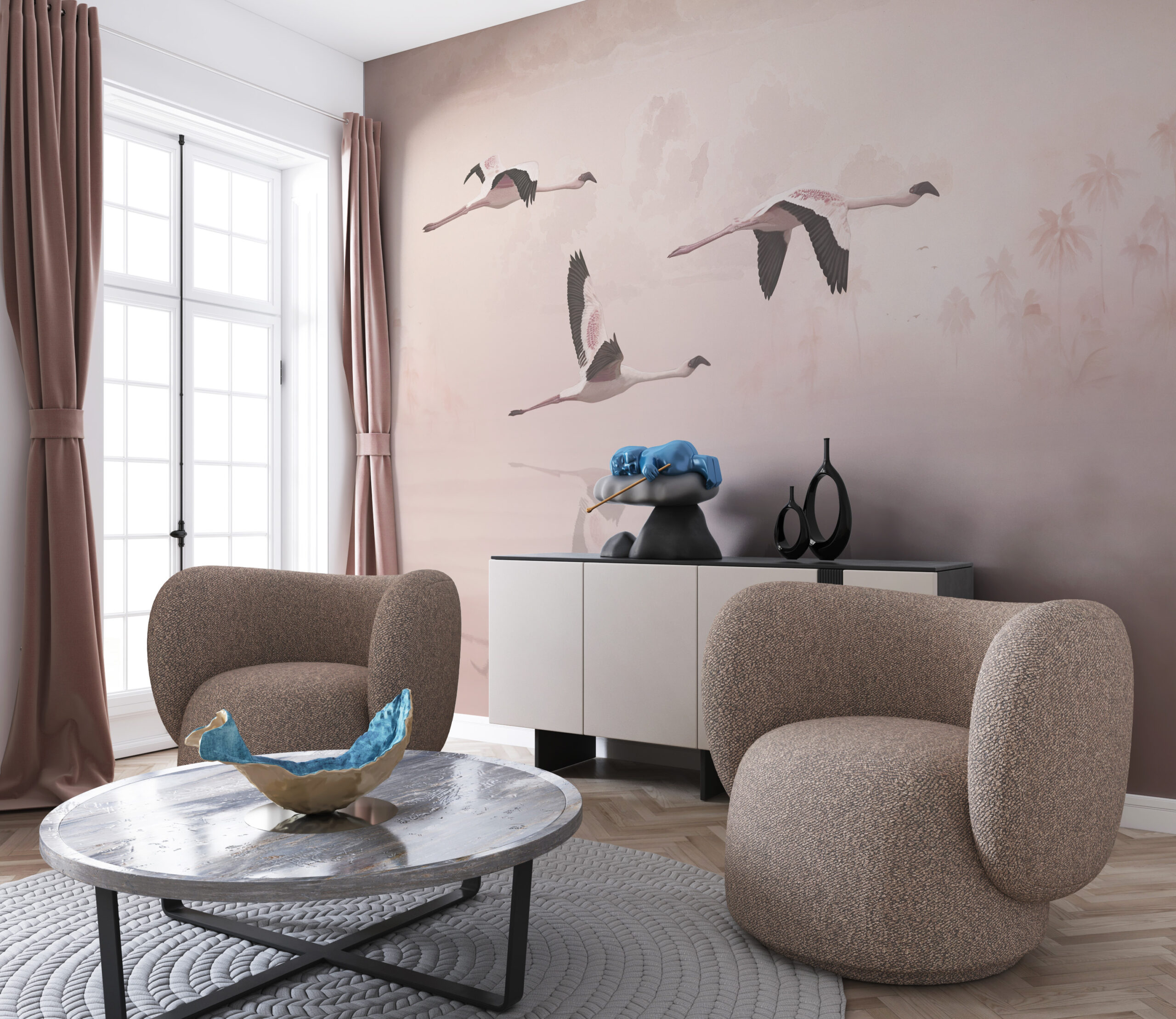 Foto murale Fluturimi i Vinçave