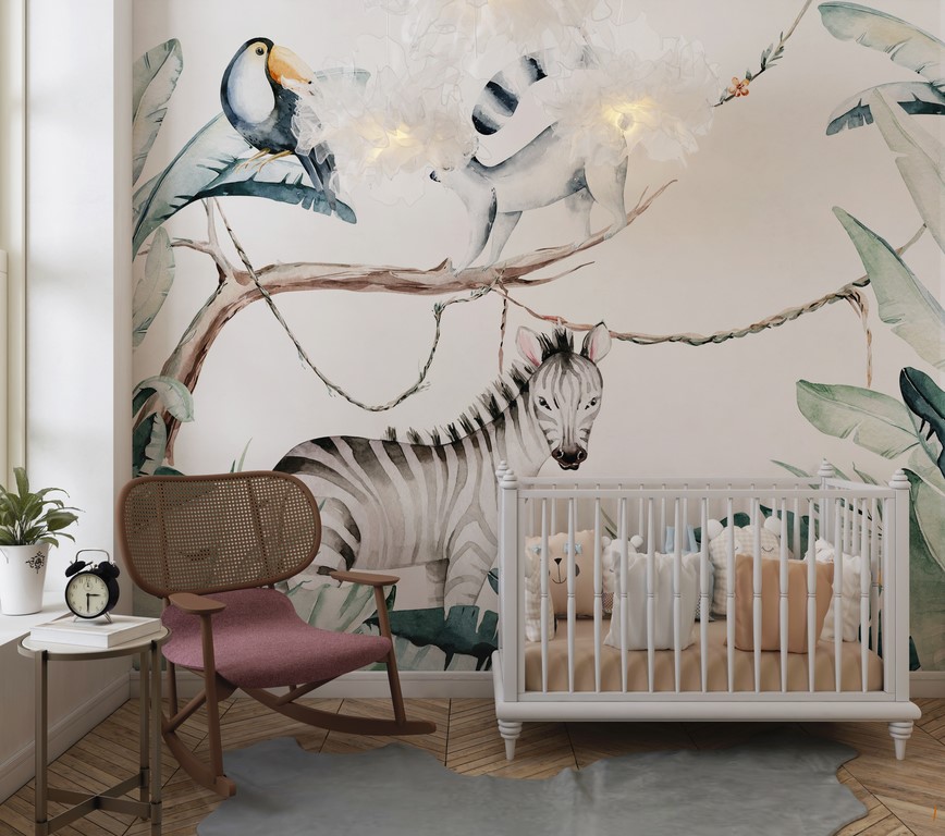 Foto murale Zebra e Vogël