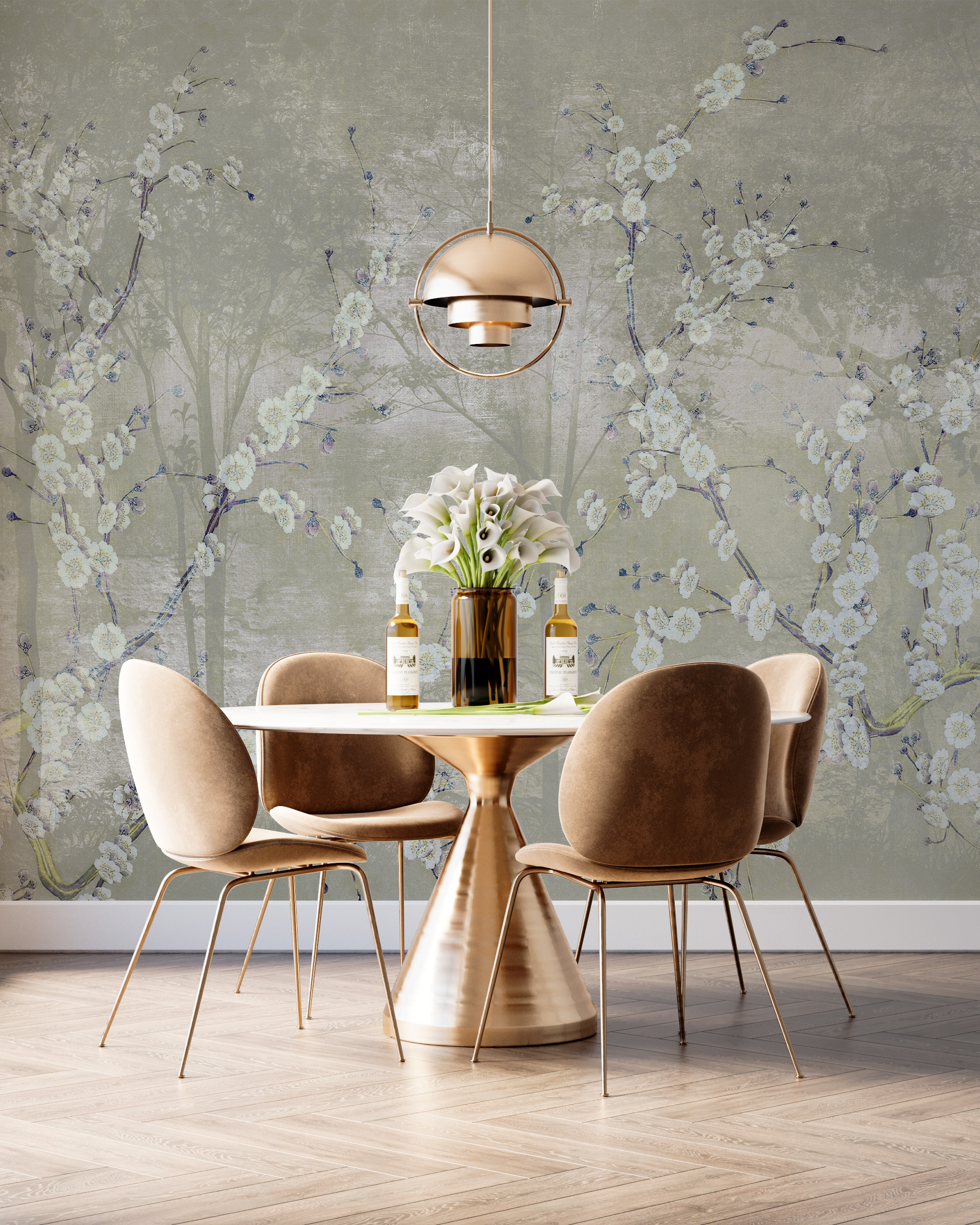 Foto murale Lule të vogla të bardha