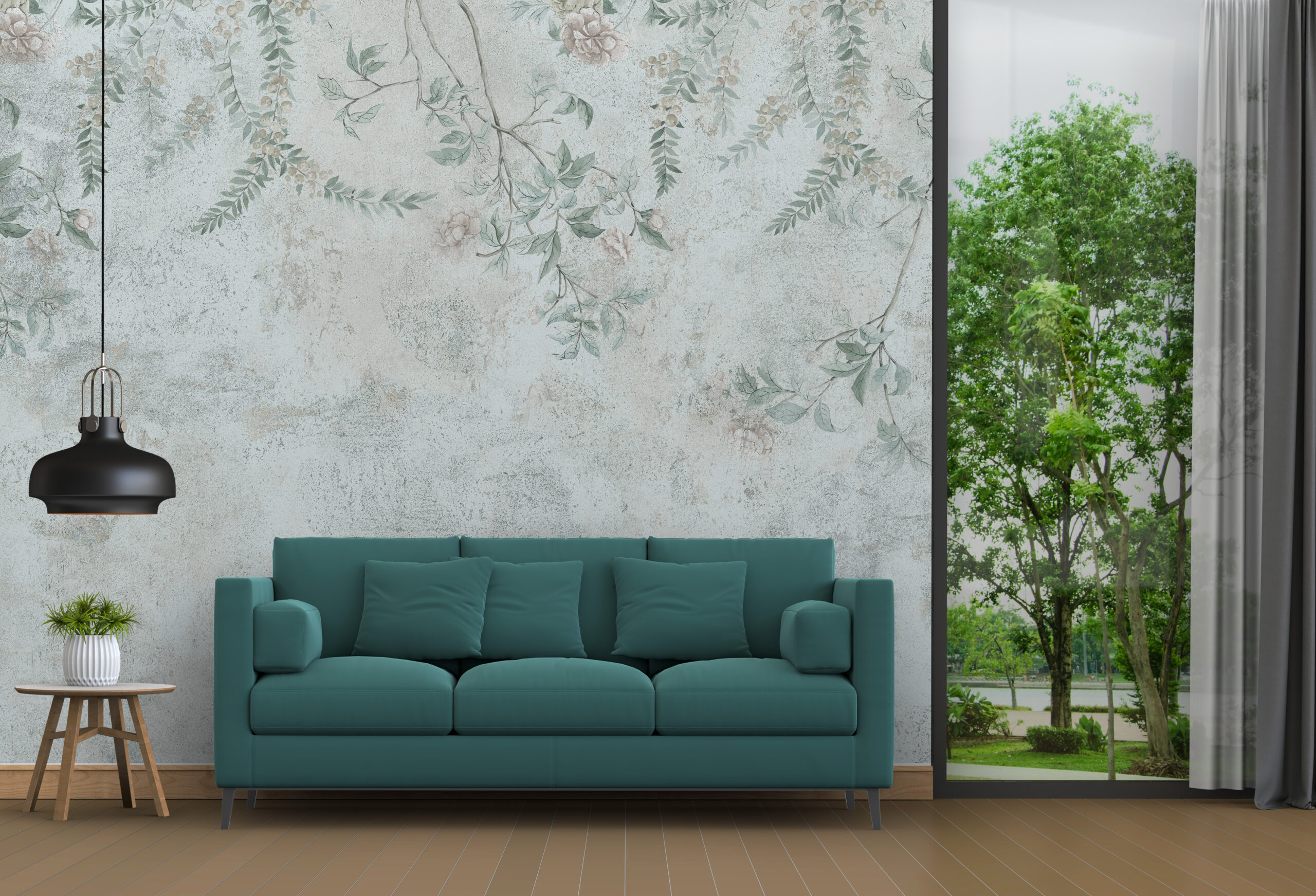 Foto murale Gjethe të vogla jeshile