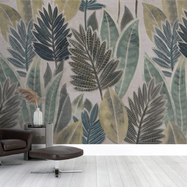 Foto murale Gjethe të pikturuara