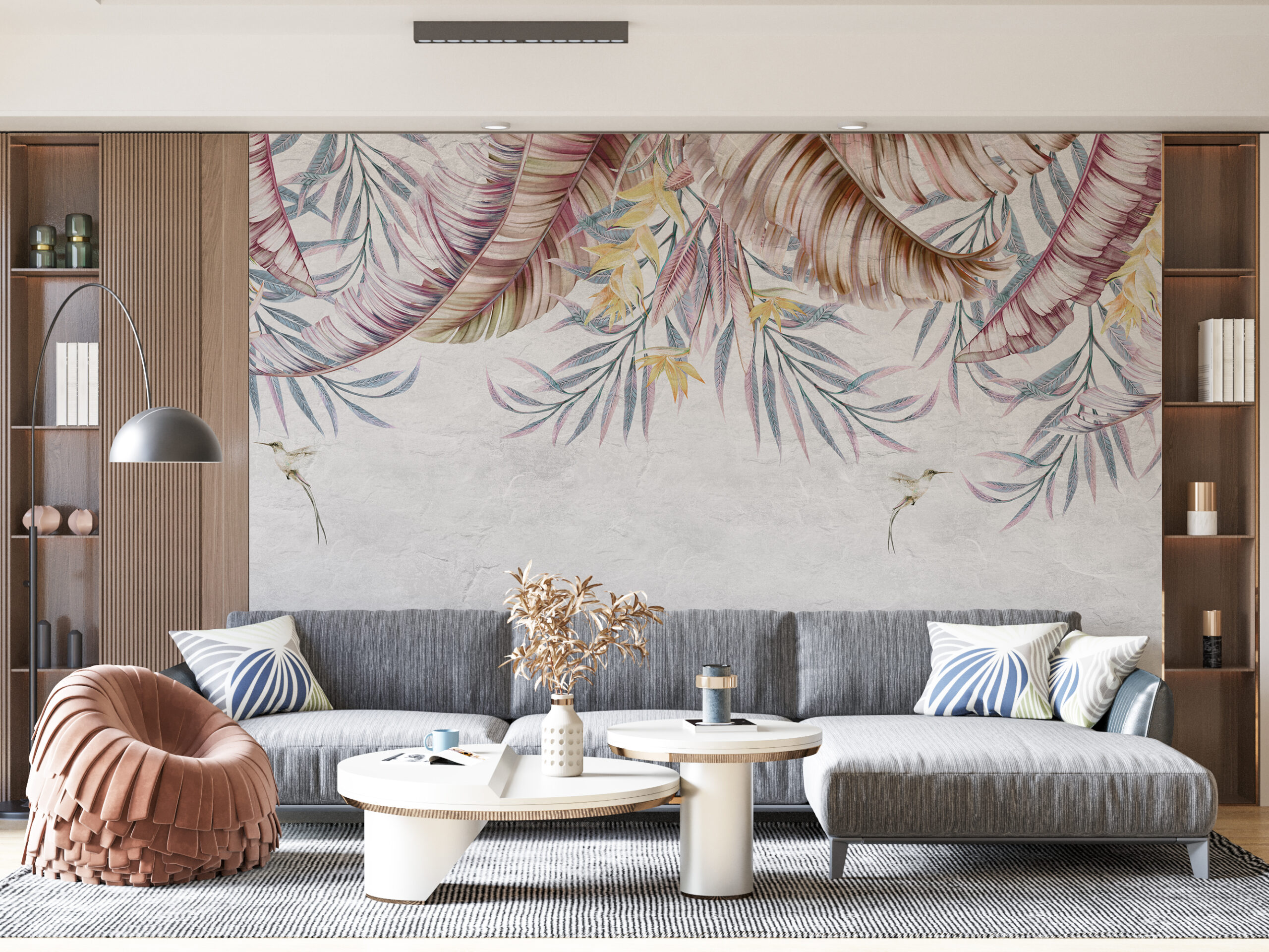 Foto murale Gjethe të pikturuara