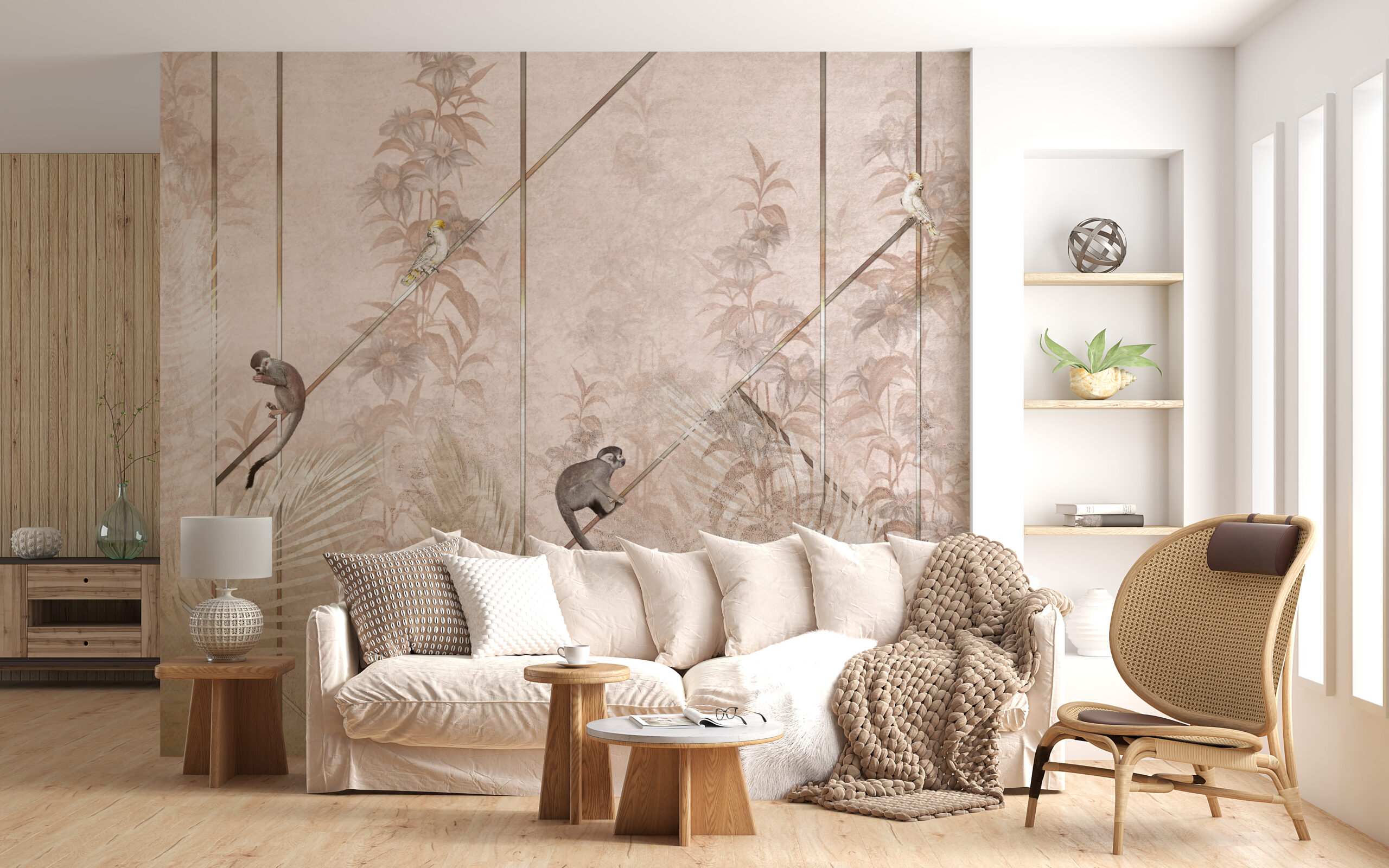 Foto murale Majmunët në modele