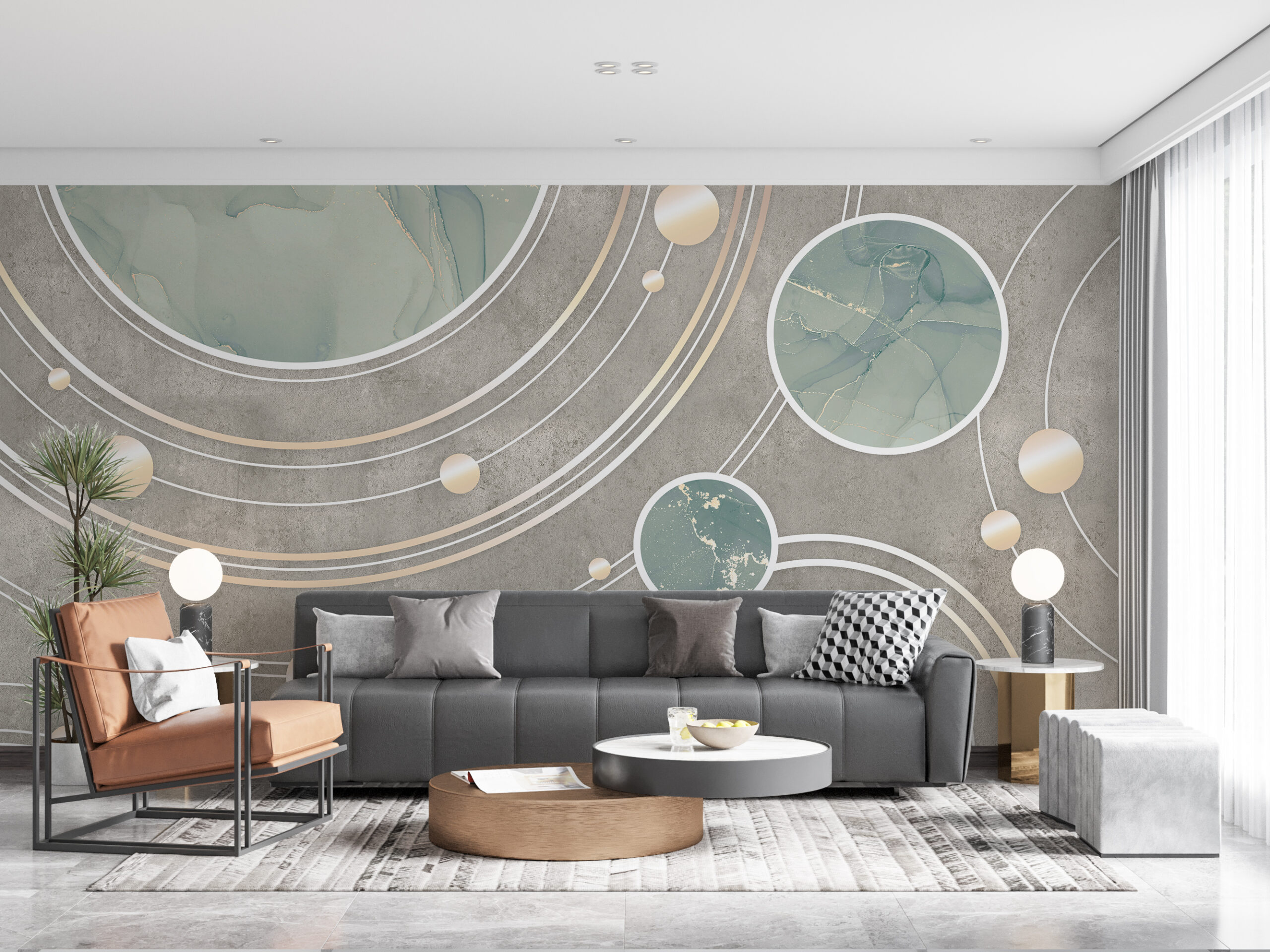 Foto murale Vallëzimi i Mermertë i Planetëve