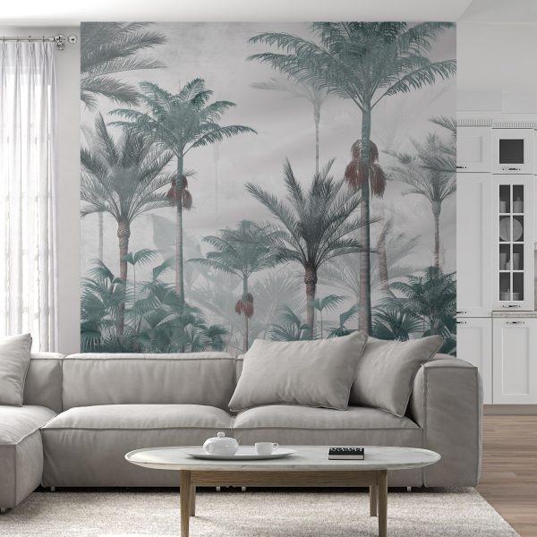 Foto murale Mjegull mbi pyllin e palmave