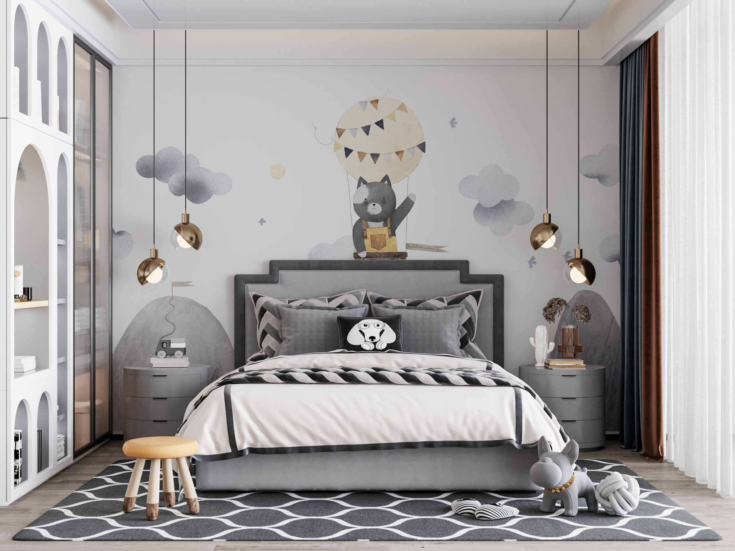 Foto murale Arush pelushi në një tullumbace