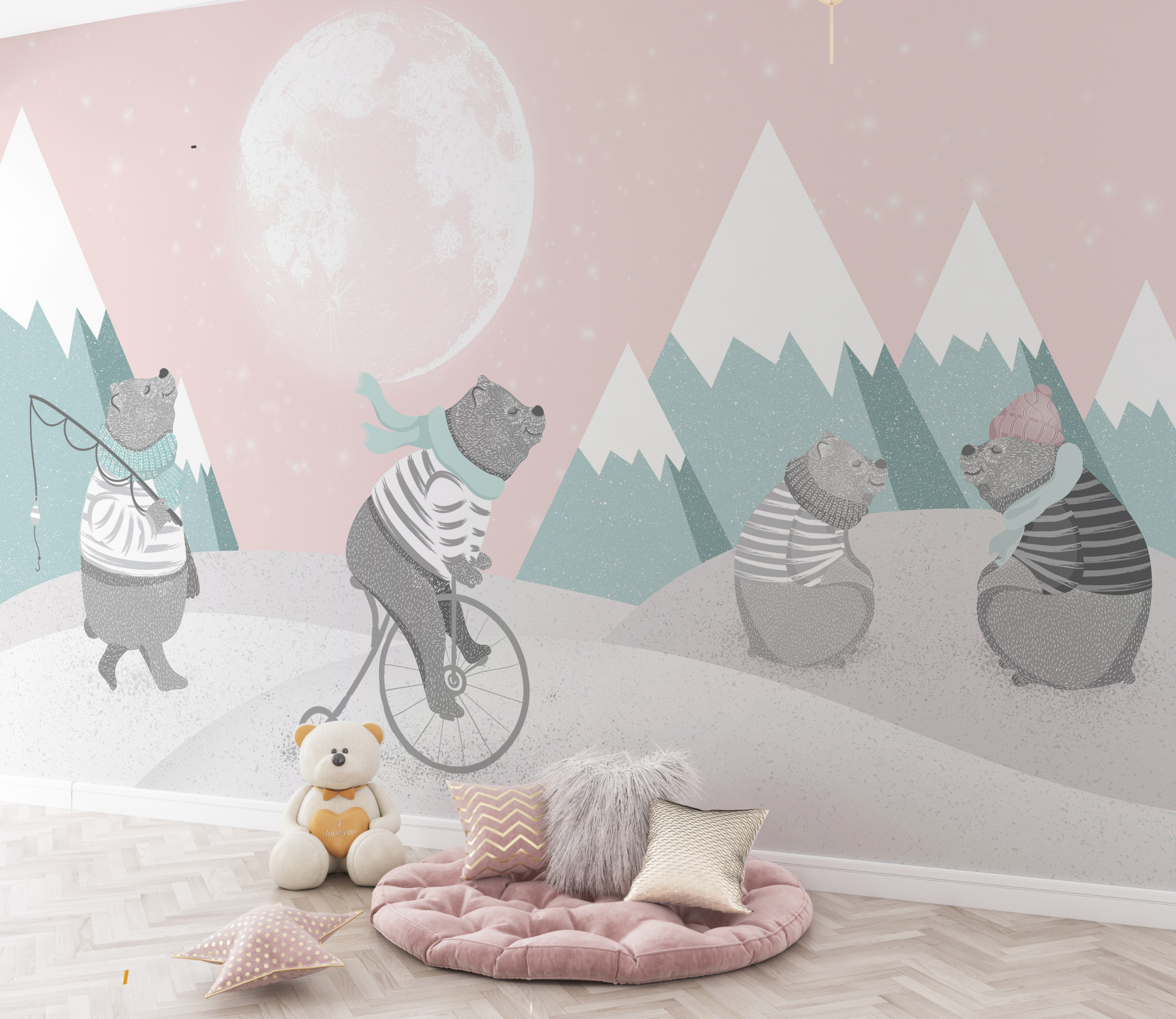 Foto murale Arushët pelushi në festa