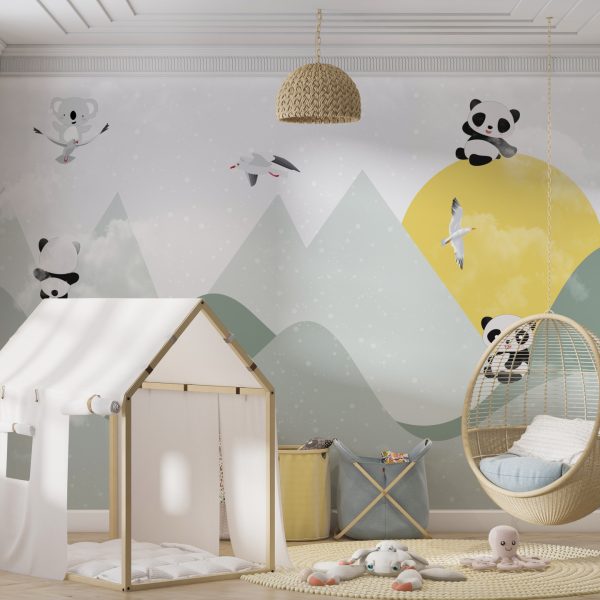 Foto murale Arusha pelushi në male për fëmijë