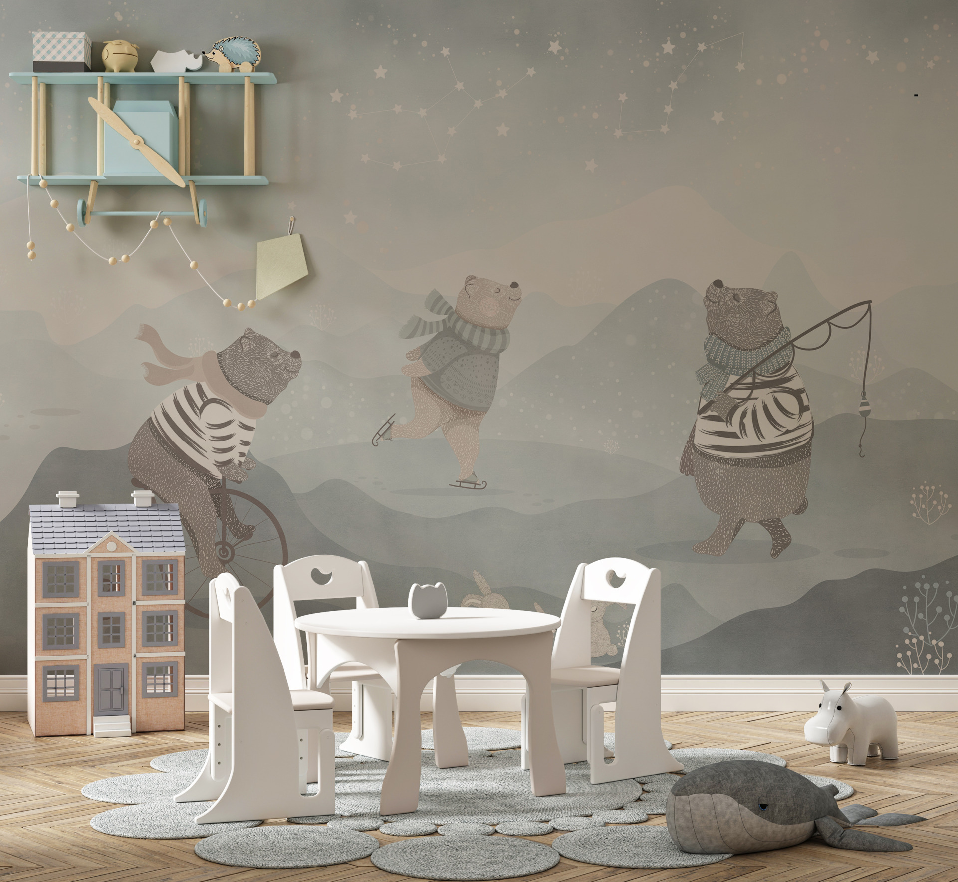 Foto murale Arusha pelushi me shami