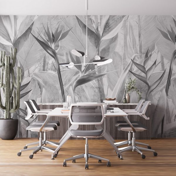 Foto murale Lule Strelitzia Monokromatike