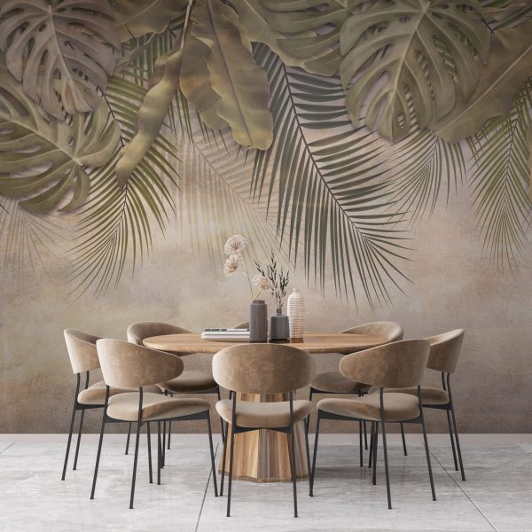 Foto murale Temë Tropikale në Dritë të Ngrohtë