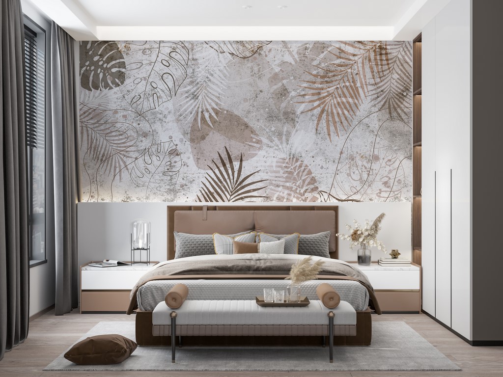 Foto murale Mural me Gjethe Tropikale