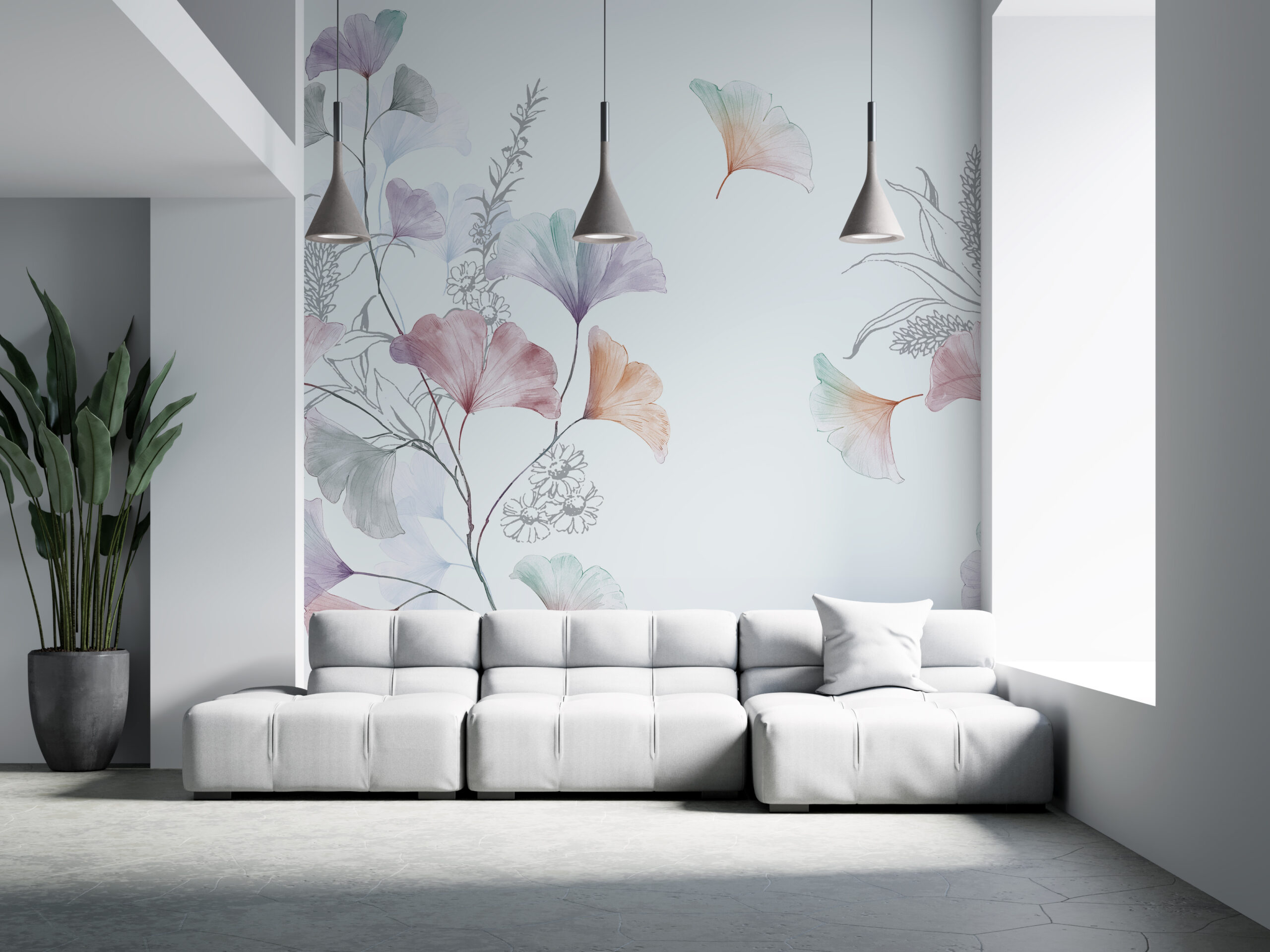 Foto murale Në një sfond të bardhë