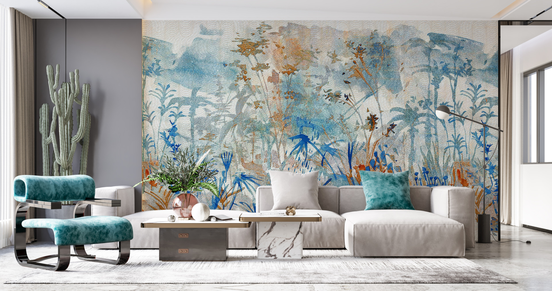 Foto murale Livadh Blu dhe i Artë