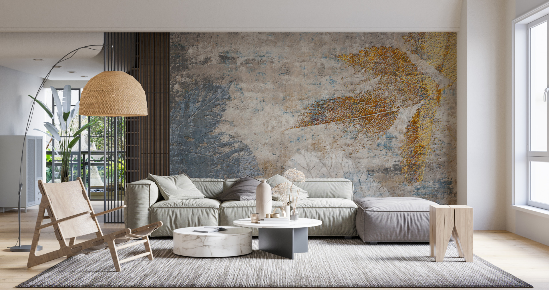 Foto murale Printim gjethesh