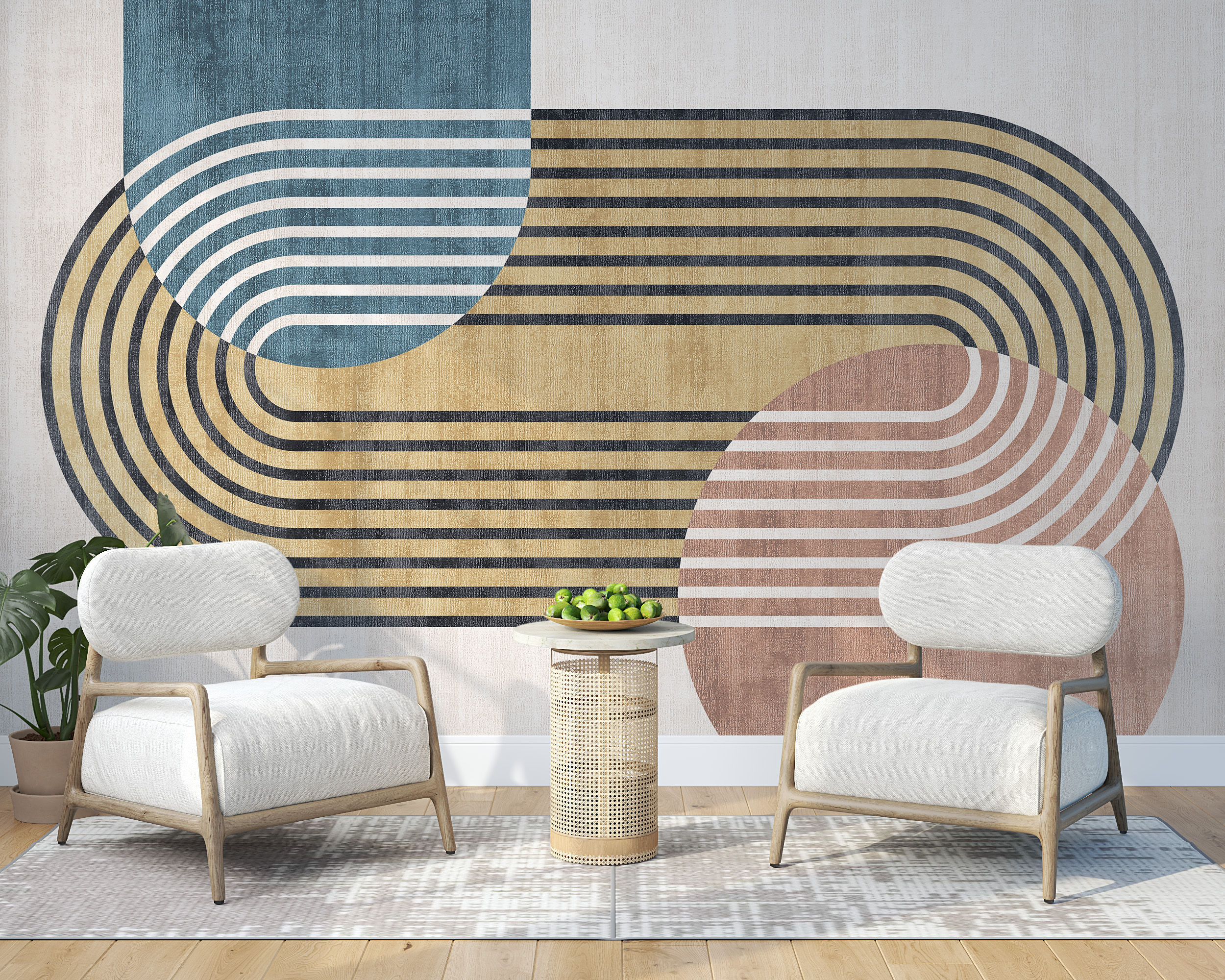 Foto murale Oval dhe Rreth