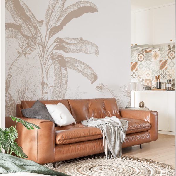 Foto murale Palmë në sfond të bardhë