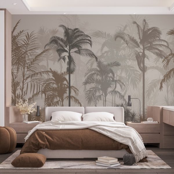 Foto murale Palma në Mjegull 3D