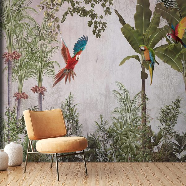 Foto murale Një papagall në fluturim