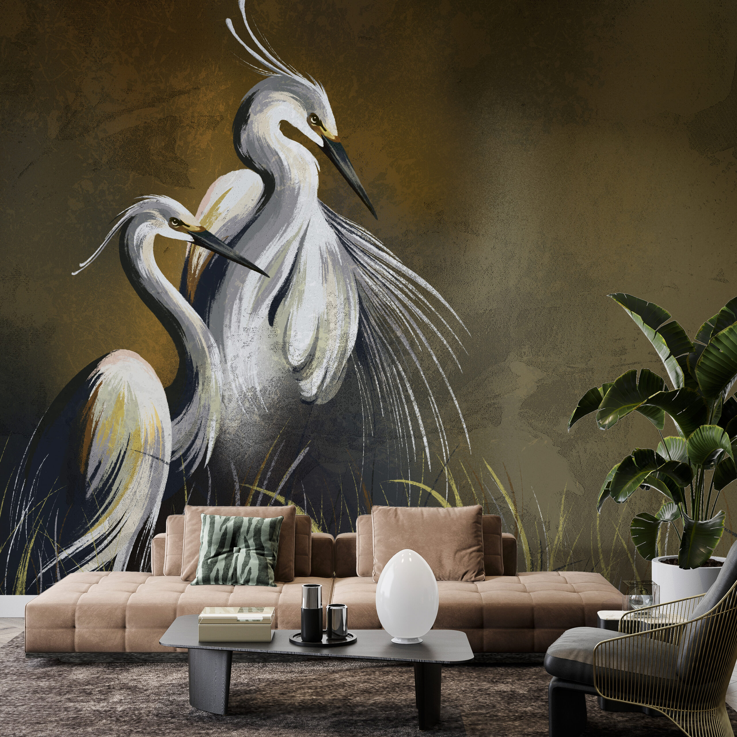 Foto murale Një palë vinçash të egër