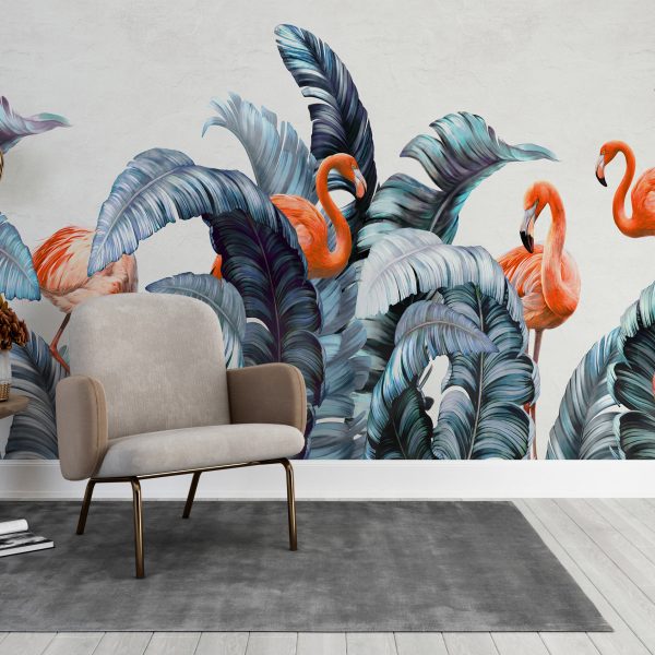 Foto murale Pelikanët në gjethe