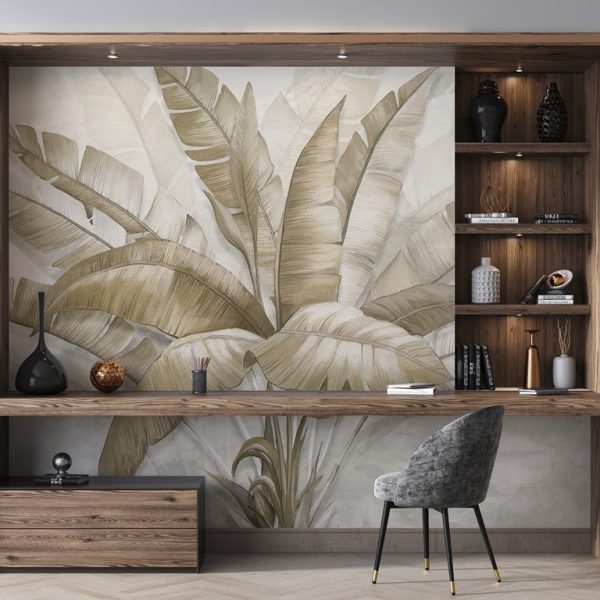 Foto murale Pendë me gjethe bananeje