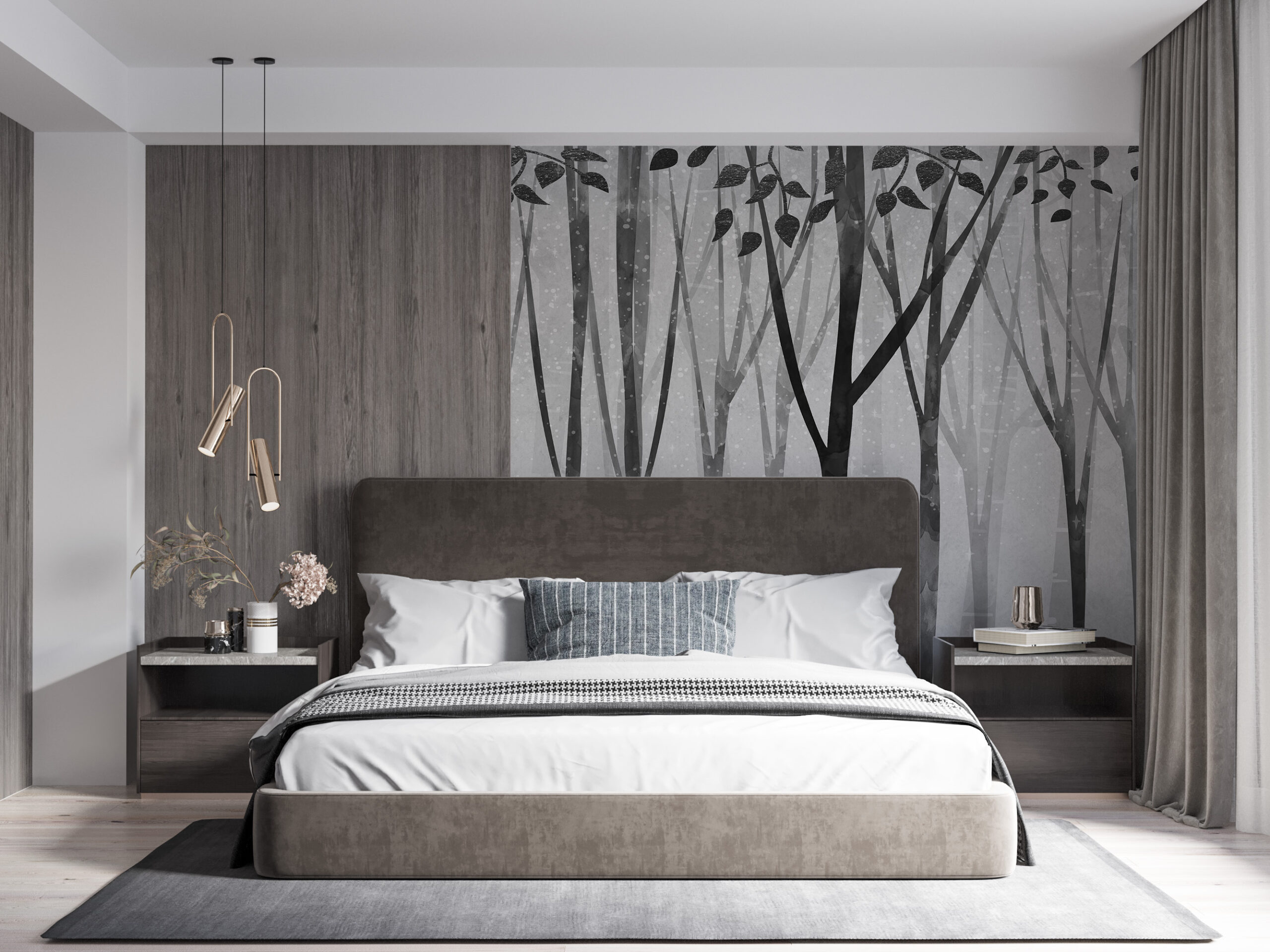 Foto murale Trungjet e pemëve