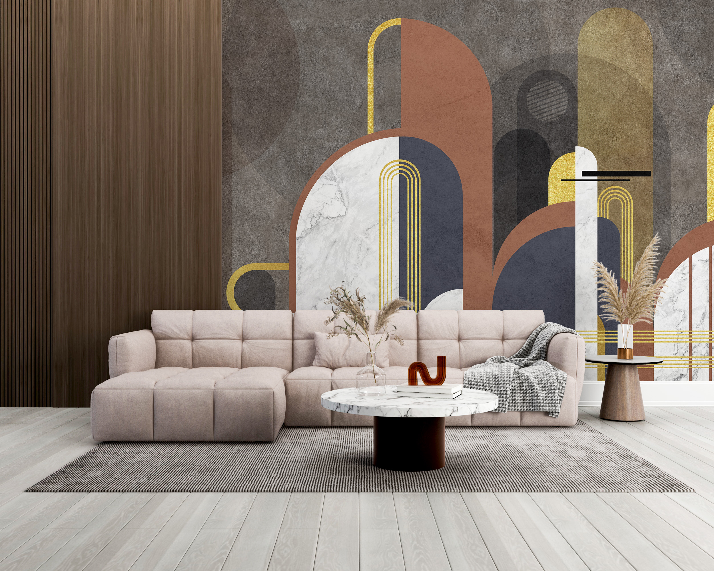 Foto murale Grafik gjysmërrethor