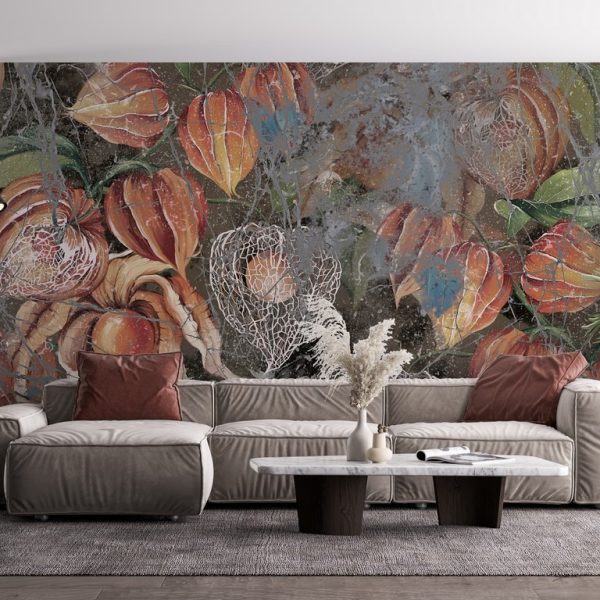 Foto murale Portokalli me lule të thata