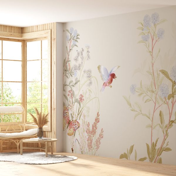 Foto murale Zogu dhe Flutura midis Luleve