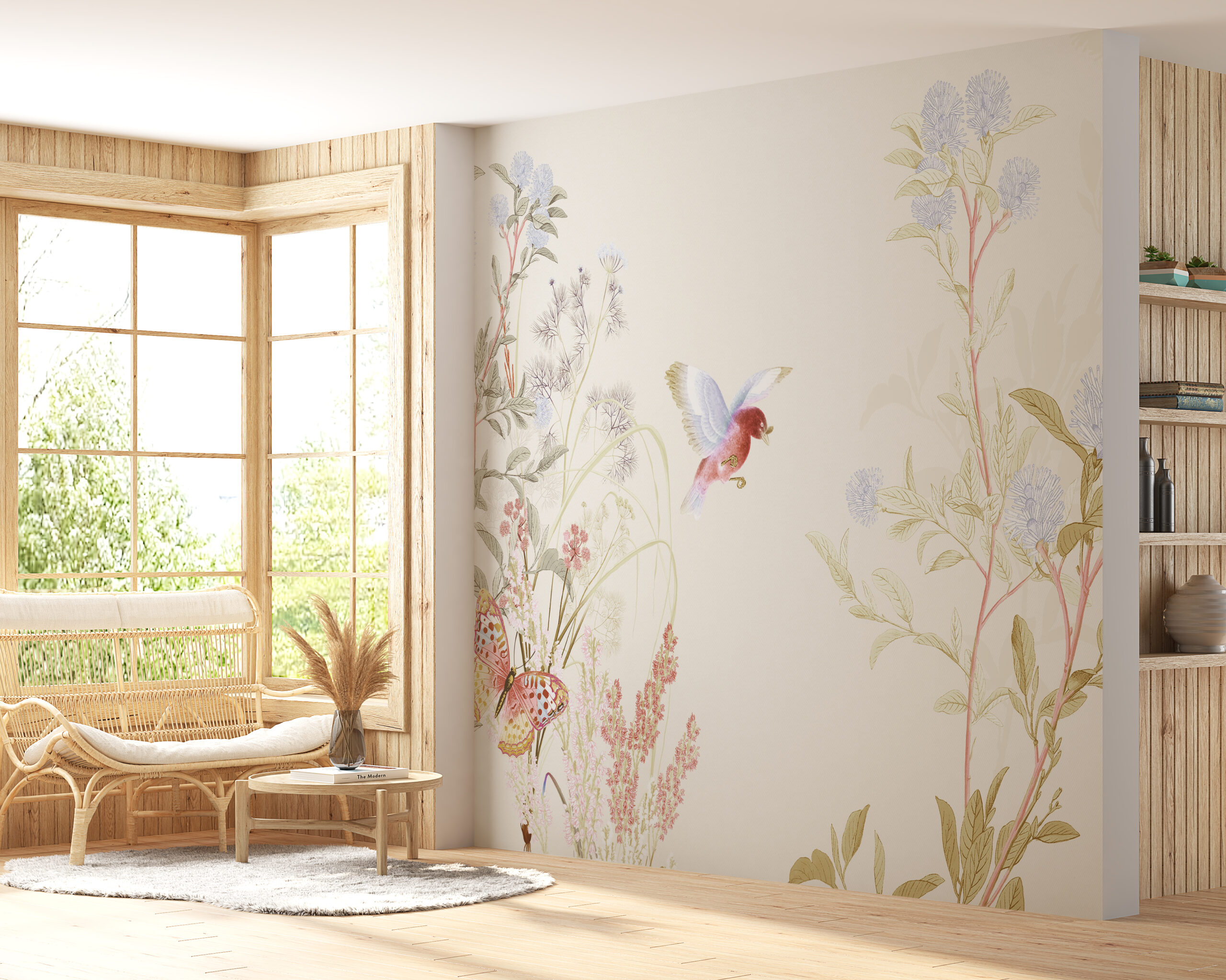 Foto murale Zogu dhe Flutura midis Luleve