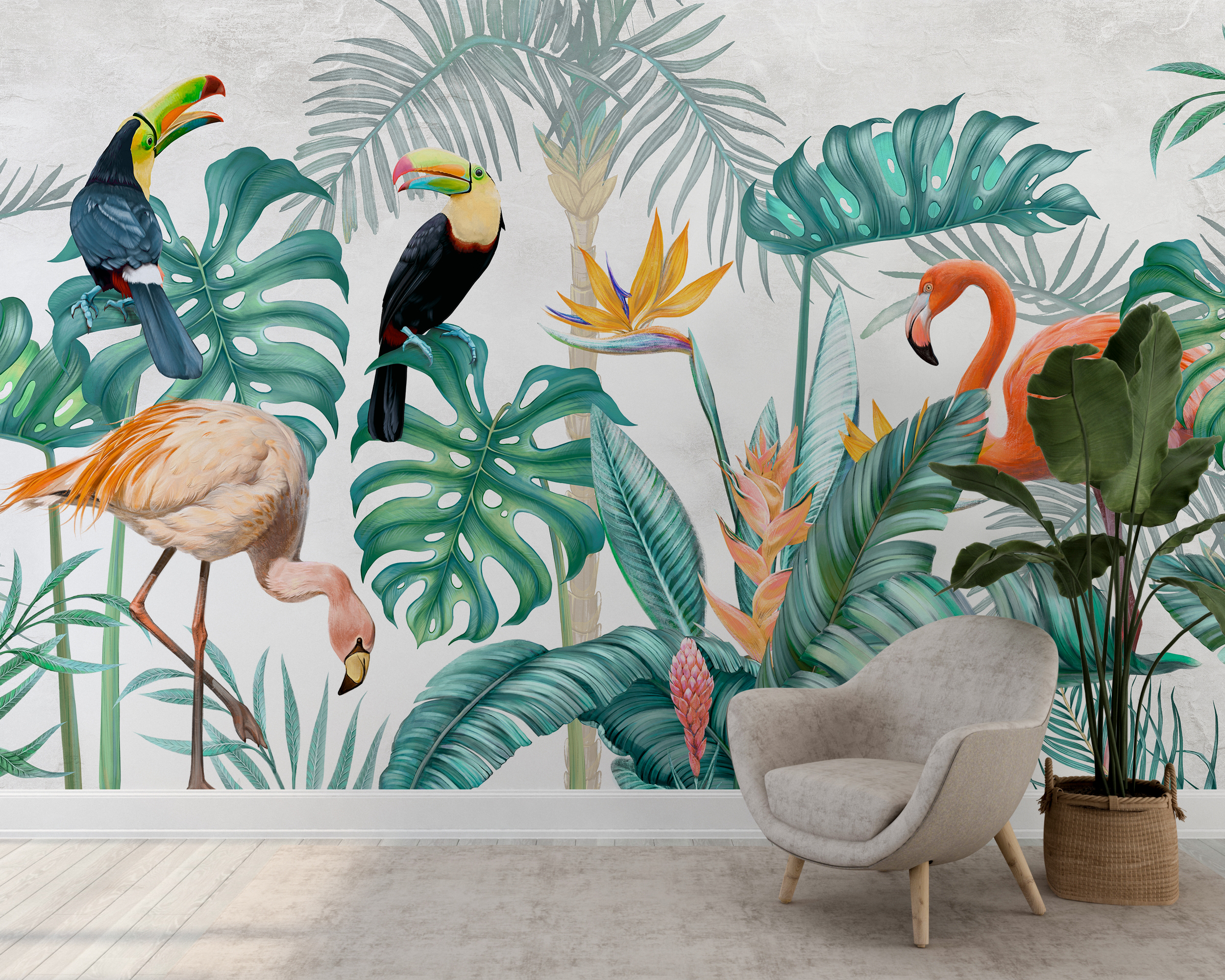 Foto murale Zogjtë e Xhunglës