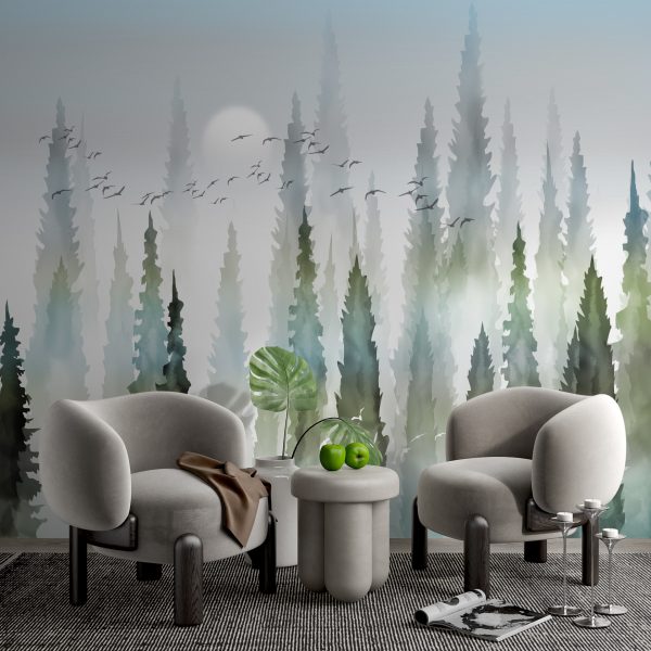 Foto murale Zogjtë në Pyllin e Lartë