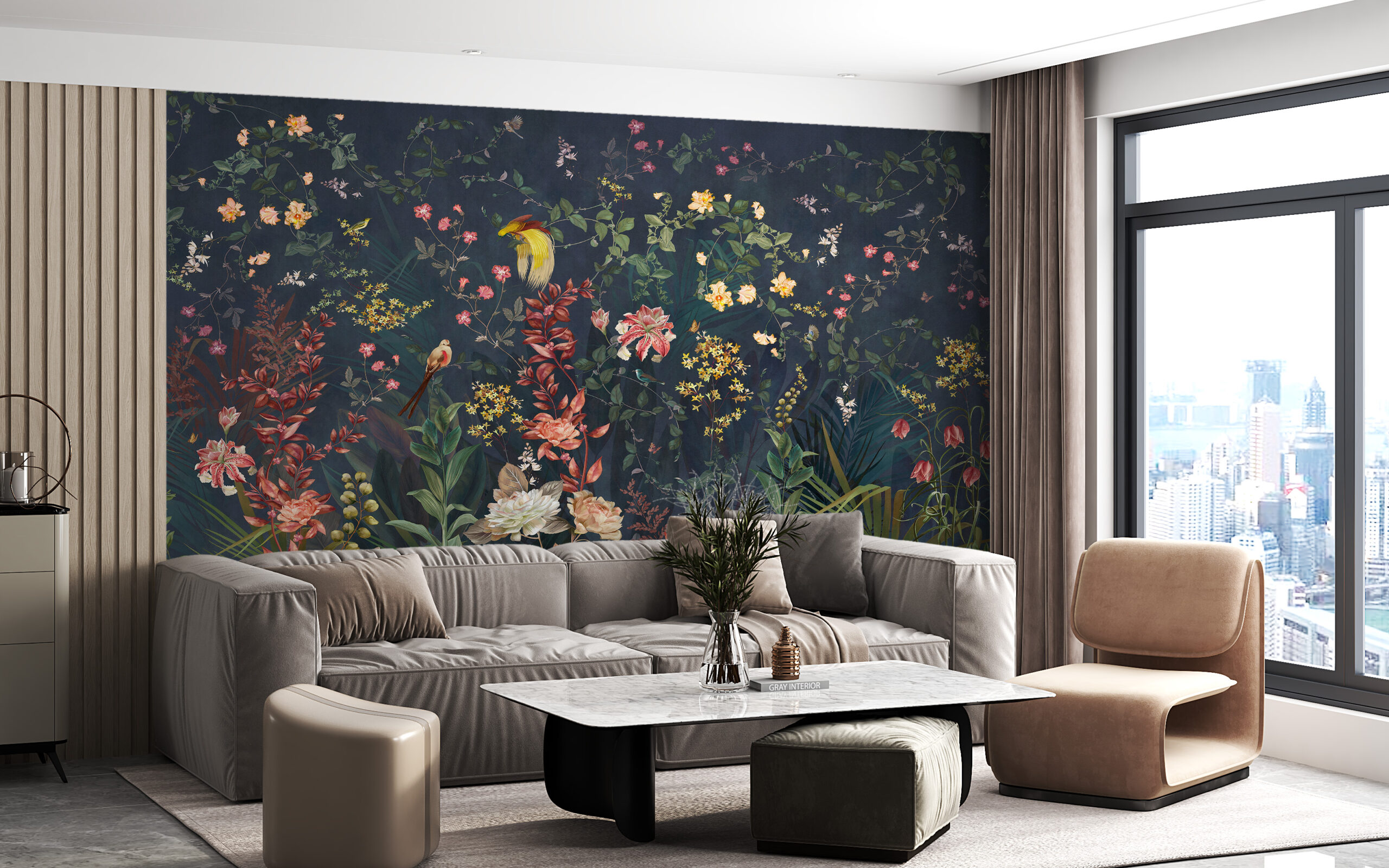 Foto murale Kopshti i Edenit natën