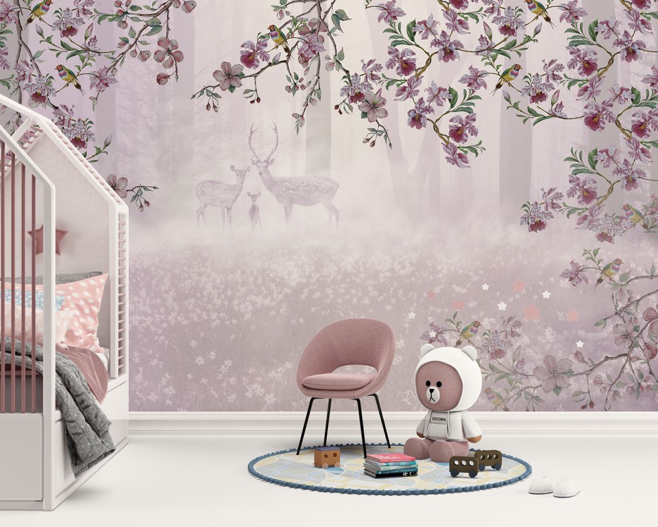 Foto murale Familja e Drerëve në Vjollcë