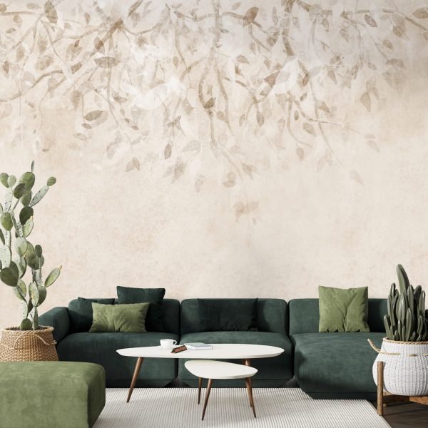 Foto murale Një bimë me ngjyra të ngrohta